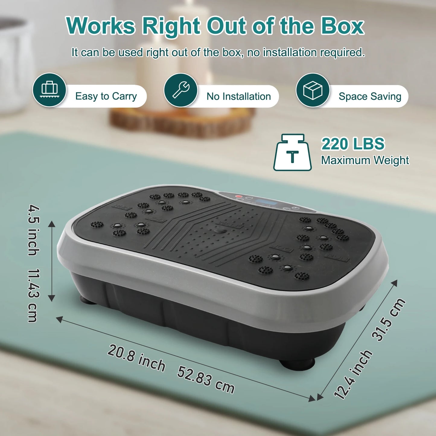 Vibration Plate Exercise Machine Fat-Burning Home Fitness Fat Slinger Shaping Whole Body Workout Portable Fitness Equipment