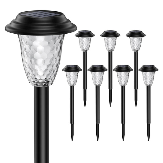 2/8/10Pack Solar Pathway Lights, RGB/Warm White Color Changing, Outdoor Garden/Backyard/Lawn/ LED Decor